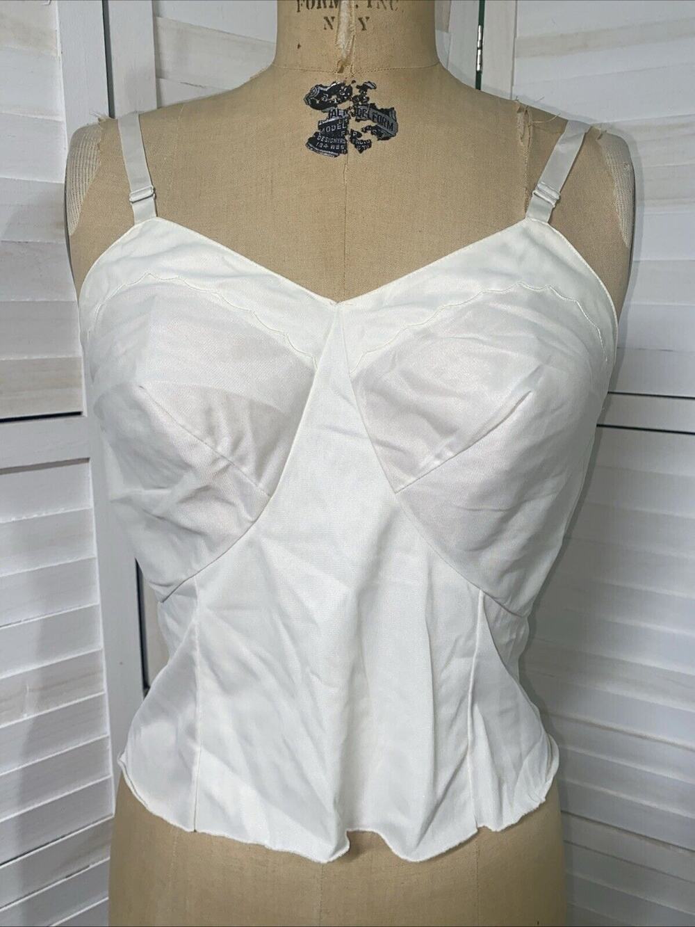 Vintage 60s Charmode Half Slip Nylon Camisole Layer Top Size 36